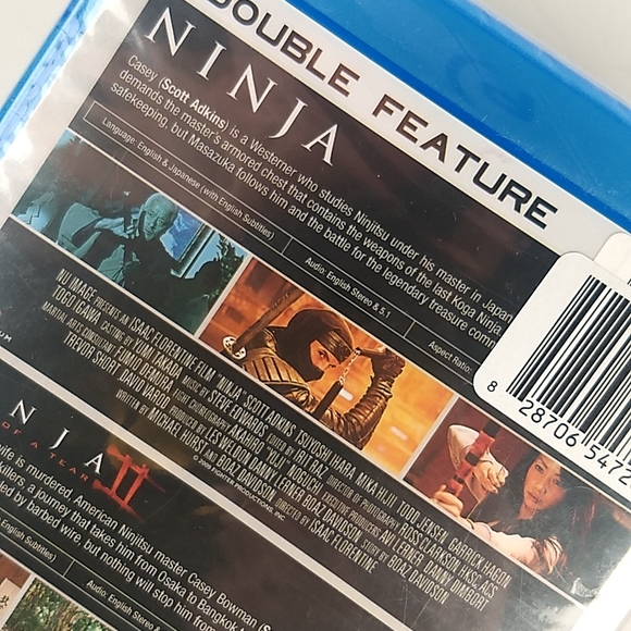 Factory Sealed Double Feature: Ninja & Ninja 2,  Blu Ray/DVD Combo Set - Picture 7 of 10
